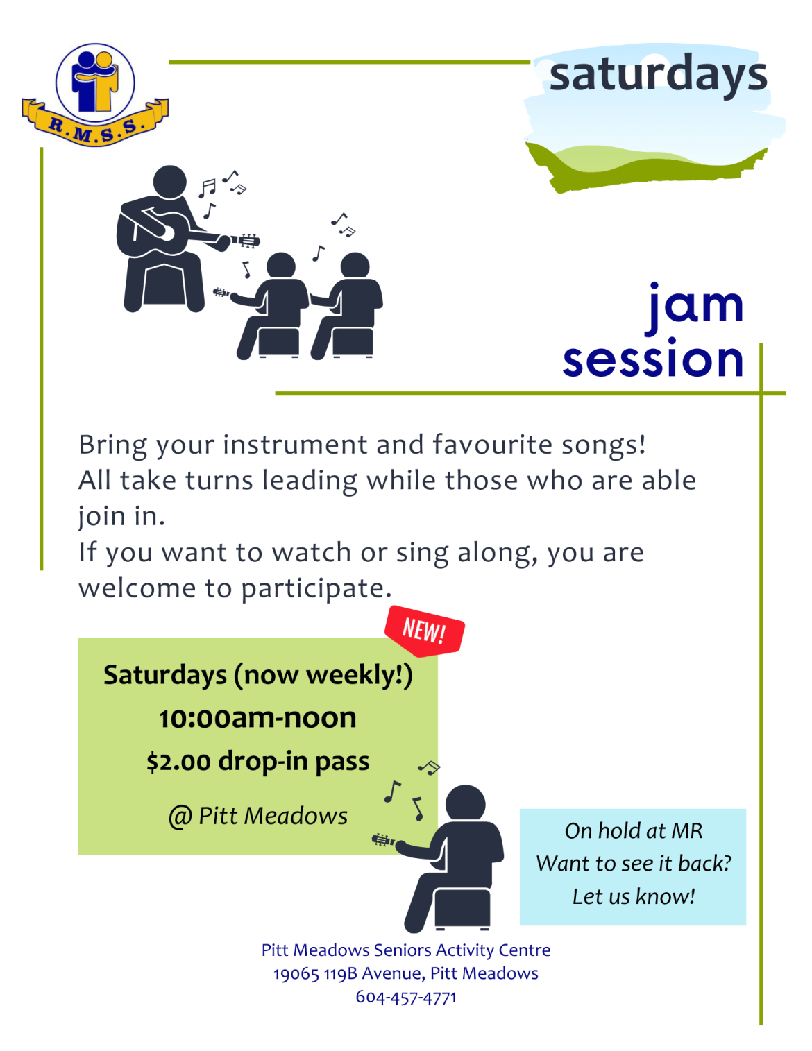 Jam Session l Ridge Meadows Seniors Society