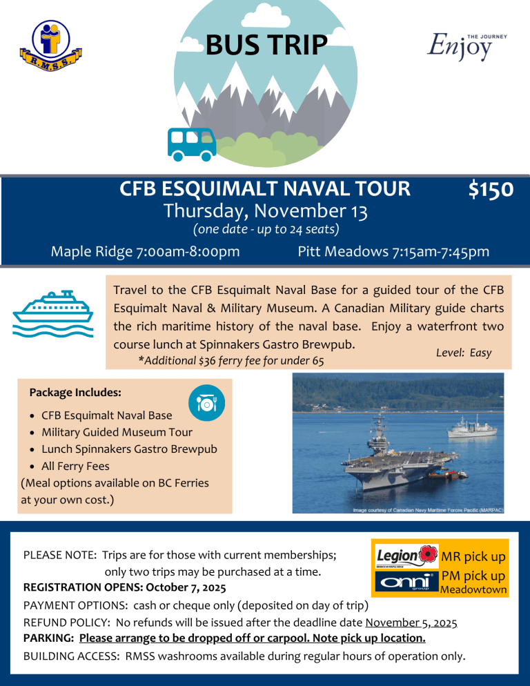 CFB Esquimalt Naval Tour