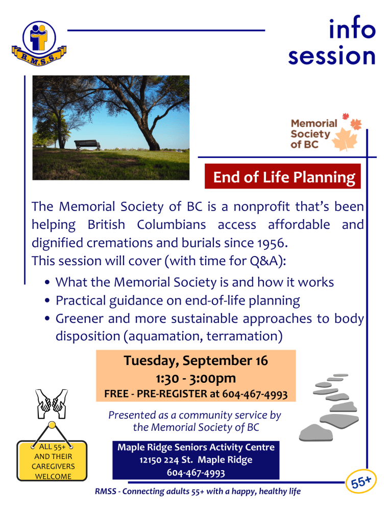 Info Session - Memorial Society