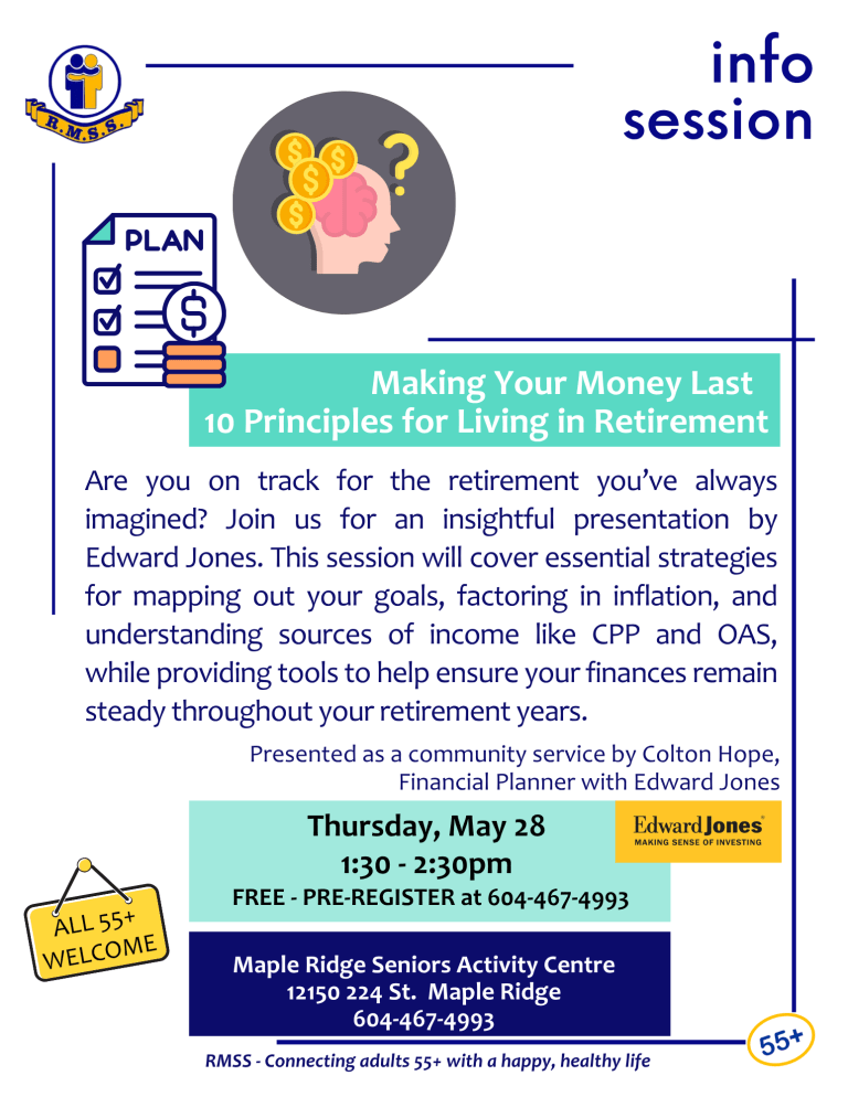 Info Session - Making Your Money Last