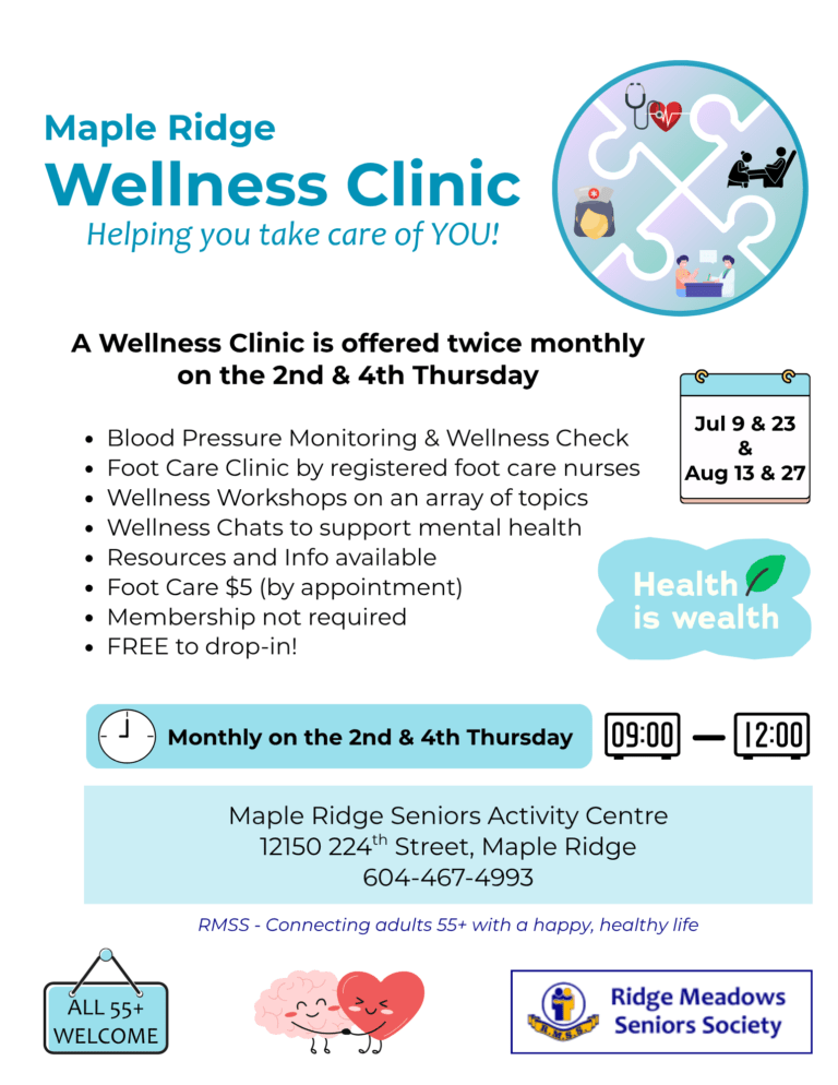 MR Wellness Clinic July & August 2026