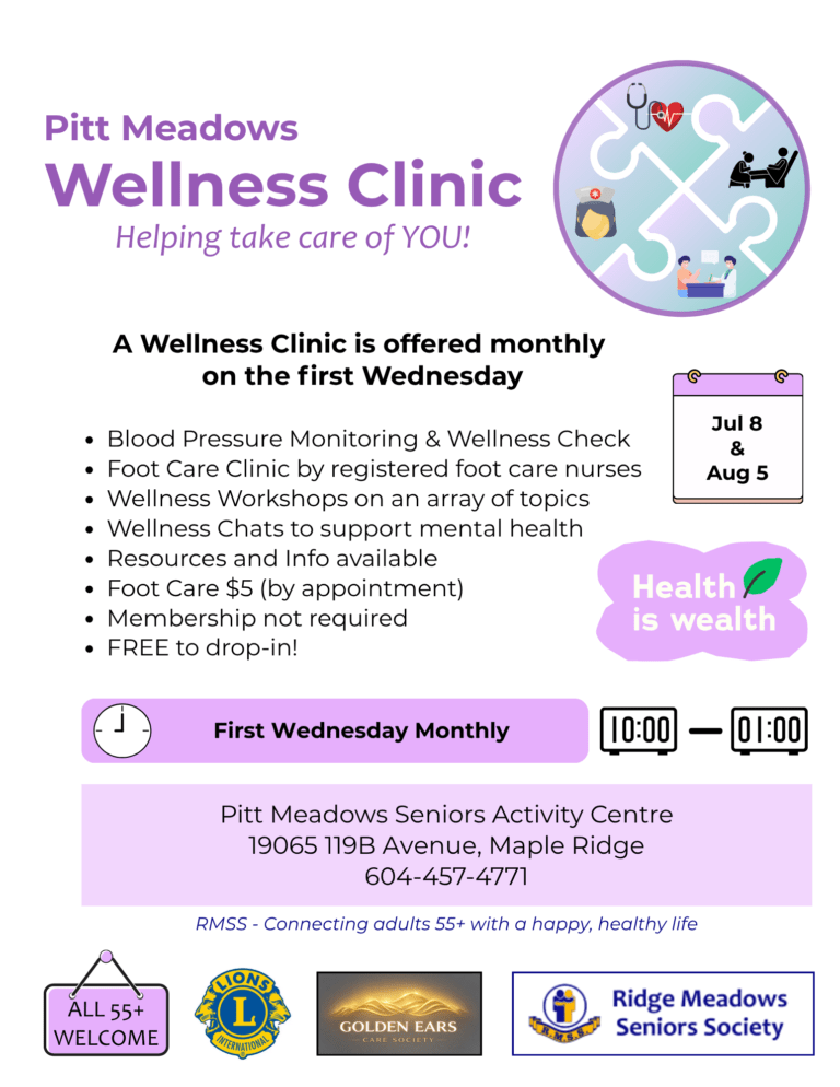 PM Wellness Clinic July & August 2026