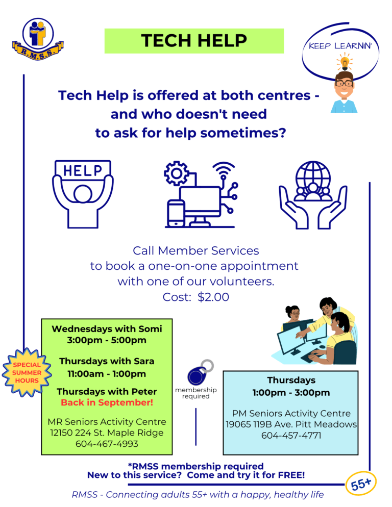 Tech Help July & Aug