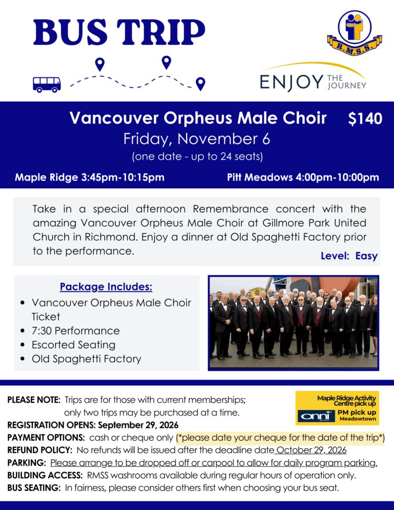 BT Vancouver Orpheus Male Choir 2026